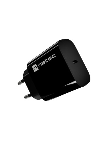 Natec Ribera USB Charger 1X USB-C 20W, Black