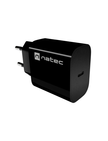 Natec Ribera USB Charger 1X USB-C 20W, Black