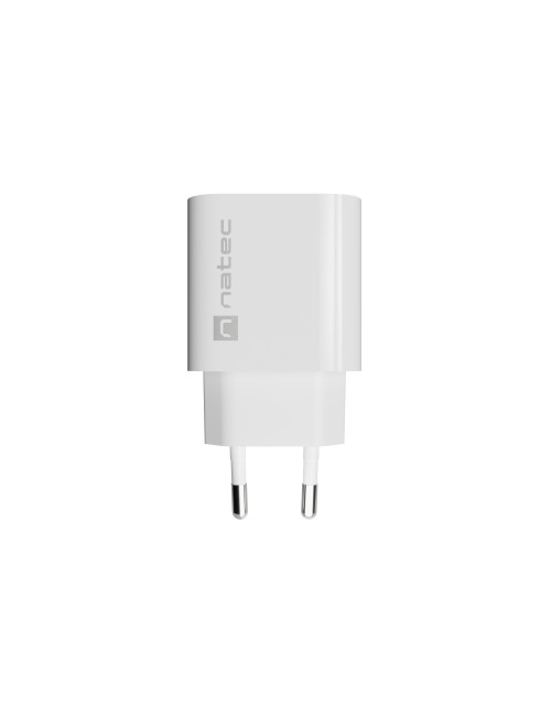 Natec Ribera USB Charger 1X USB-A 18W, White