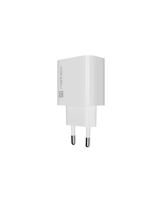 Natec Ribera USB Charger 1X USB-A 18W, White