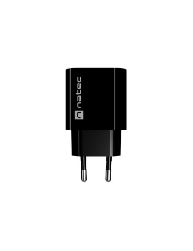 Natec Ribera USB Charger 1X USB-A 18W, Black
