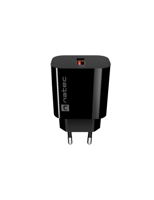 Natec Ribera USB Charger 1X USB-A 18W, Black