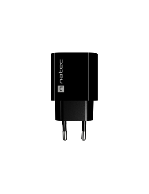 Natec Ribera USB Charger 1X USB-A + 1X USB-C 20W, Black