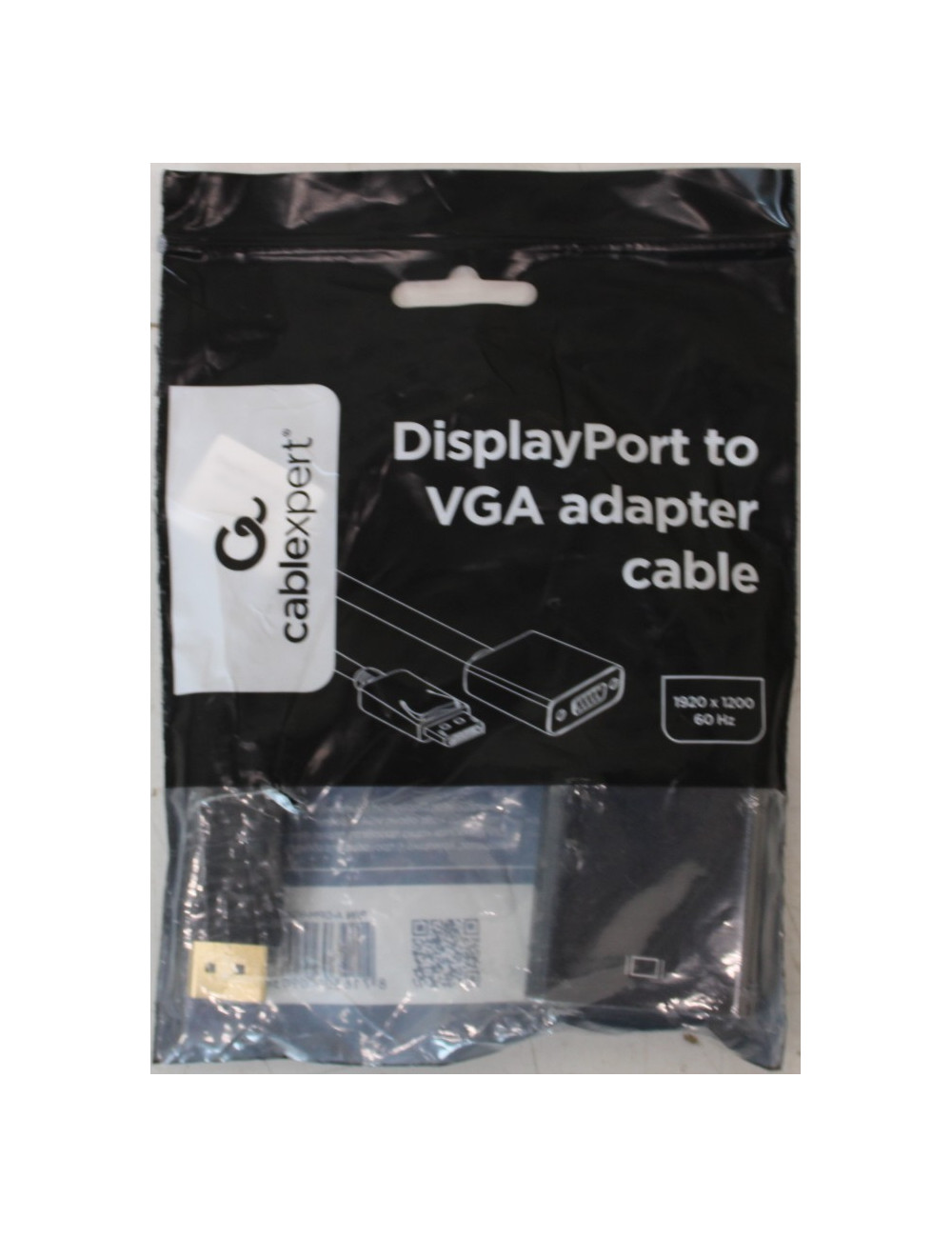 SALE OUT. Gembird DisplayPort to VGA adapter cable Black | Gembird Adapter cable | DisplayPort | VGA | DAMAGED PACKAGING