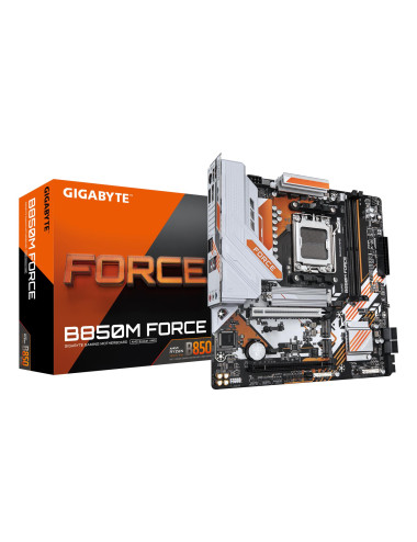 Mainboard|GIGABYTE|AMD B850|Socket AM5|micro ATX|RAM DDR5-SDRAM|2xSlots|3xNumber of M.2 (M) slots|B850MFORCE1.1