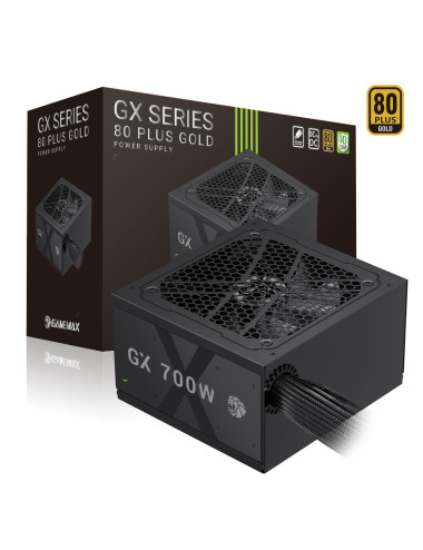 Gamemax PSU | GX 700G | 700 W | Gold | Non-Modular
