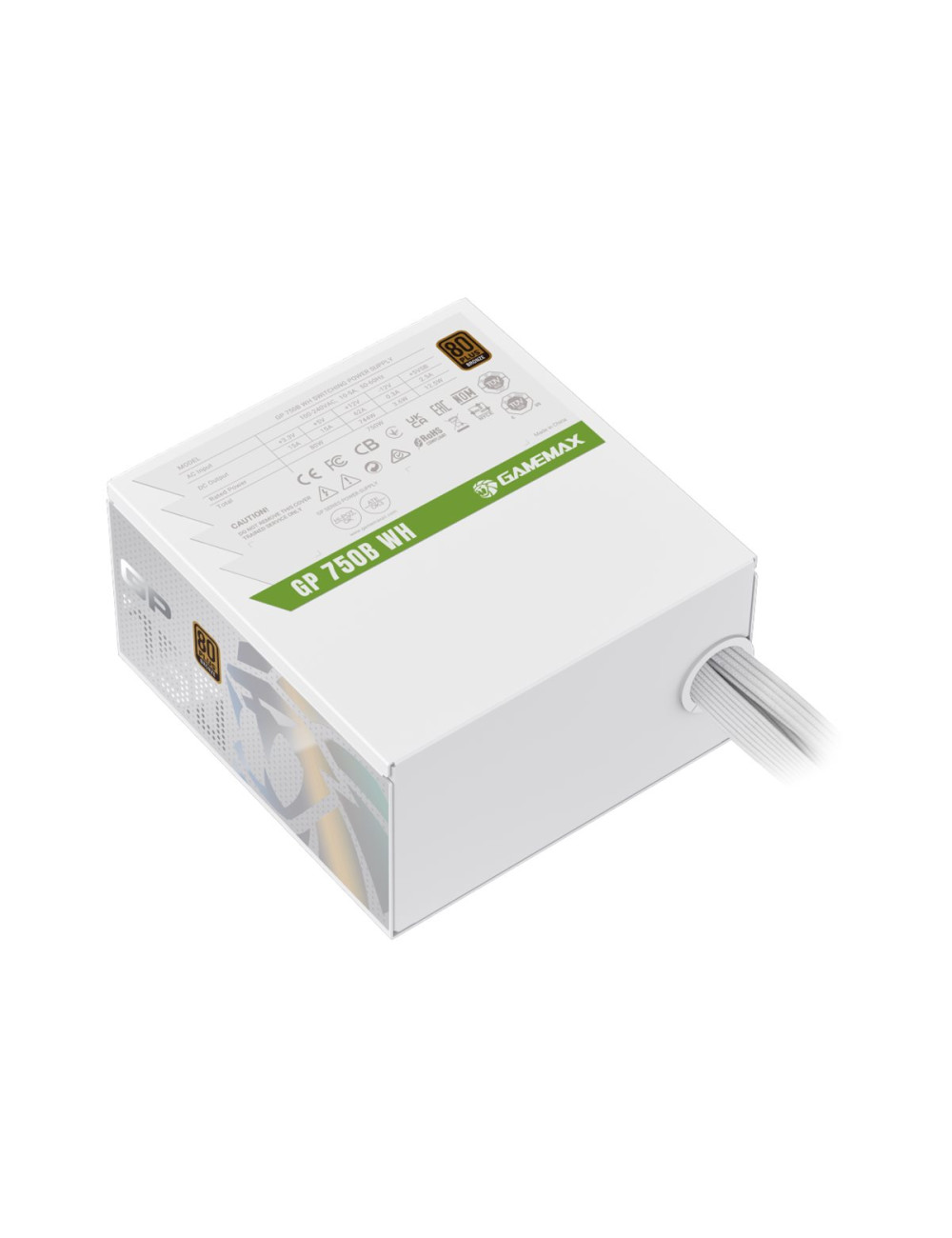Gamemax PSU | GP 750B WH | 750 W | Bronze | White | Non-Modular