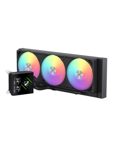 Gamemax CPU Liquid Cooler | GLACIER 360 LCD BK | Black