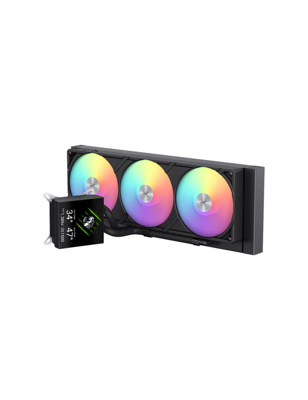 Gamemax CPU Liquid Cooler | GLACIER 360 LCD BK | Black