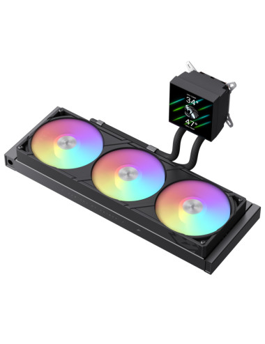Gamemax CPU Liquid Cooler | GLACIER 360 LCD BK | Black