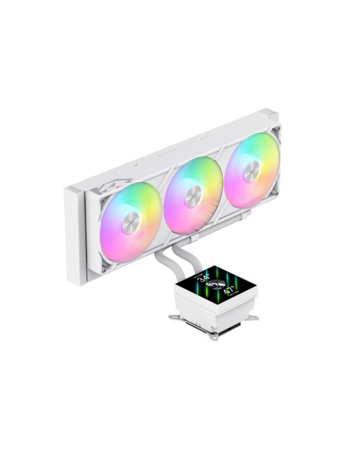 Gamemax CPU Liquid Cooler | GLACIER 360 LCD WH | White