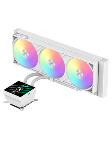 Gamemax CPU Liquid Cooler | GLACIER 360 LCD WH | White