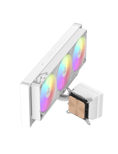 Gamemax CPU Liquid Cooler | GLACIER 360 LCD WH | White