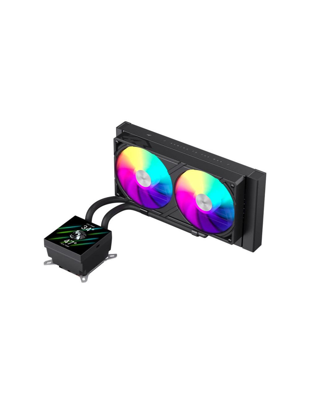 Gamemax CPU Liquid Cooler | GLACIER 240 LCD BK | Black