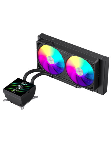 Gamemax CPU Liquid Cooler | GLACIER 240 LCD BK | Black