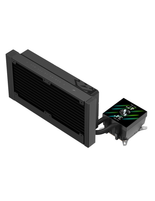 Gamemax CPU Liquid Cooler | GLACIER 240 LCD BK | Black
