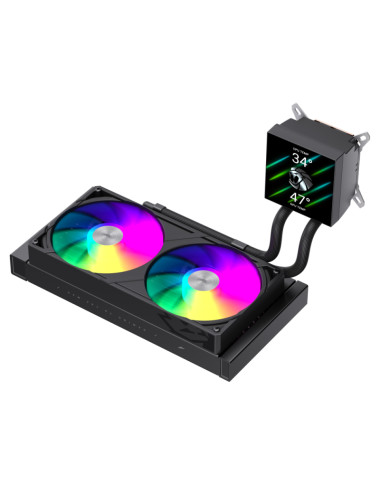Gamemax CPU Liquid Cooler | GLACIER 240 LCD BK | Black
