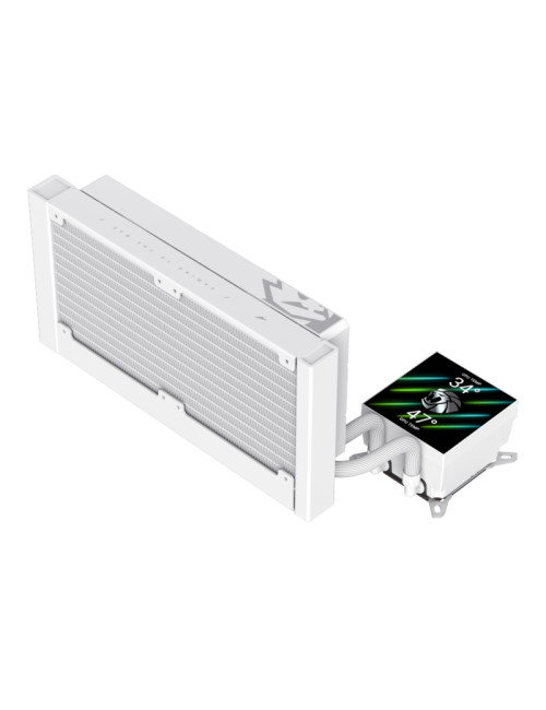 Gamemax CPU Liquid Cooler | GLACIER 240 LCD WH | White
