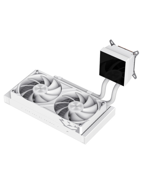 Gamemax CPU Liquid Cooler | GLACIER 240 LCD WH | White