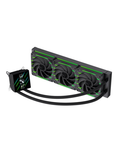 Gamemax CPU Liquid Cooler | HAILSTORM 360 LCD BK | Black