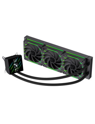 Gamemax CPU Liquid Cooler | HAILSTORM 360 LCD BK | Black