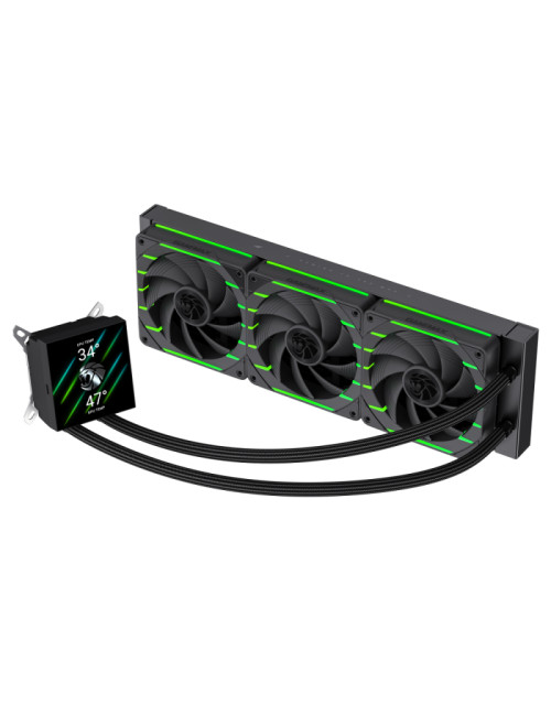 Gamemax CPU Liquid Cooler | HAILSTORM 360 LCD BK | Black