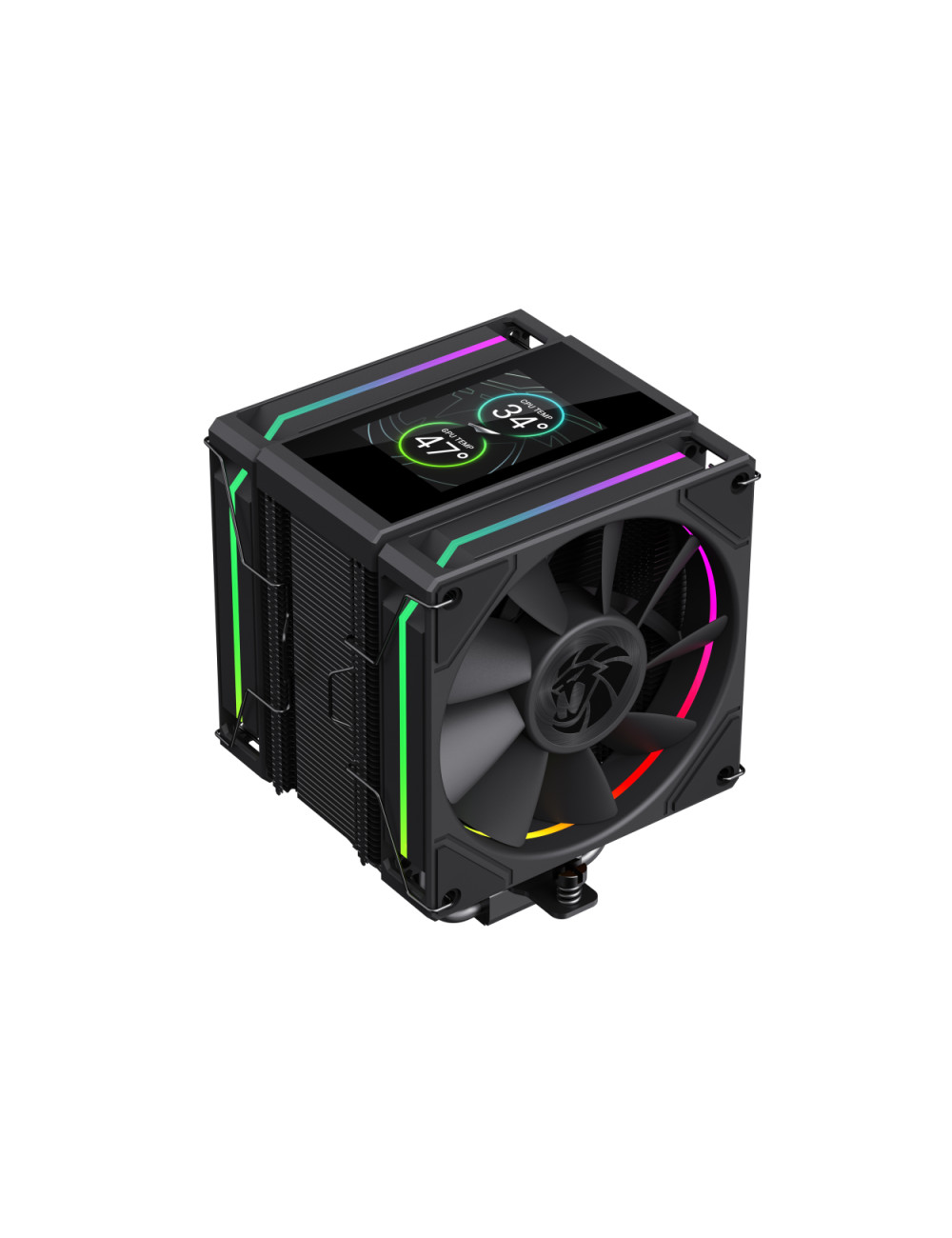 Gamemax CPU Air Cooler | SIGMA 620 LCD BK | Black