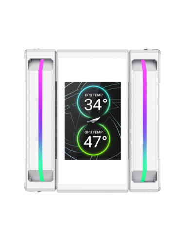 Gamemax CPU Air Cooler | SIGMA 620 LCD WH | White