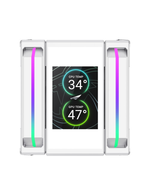 Gamemax CPU Air Cooler | SIGMA 620 LCD WH | White
