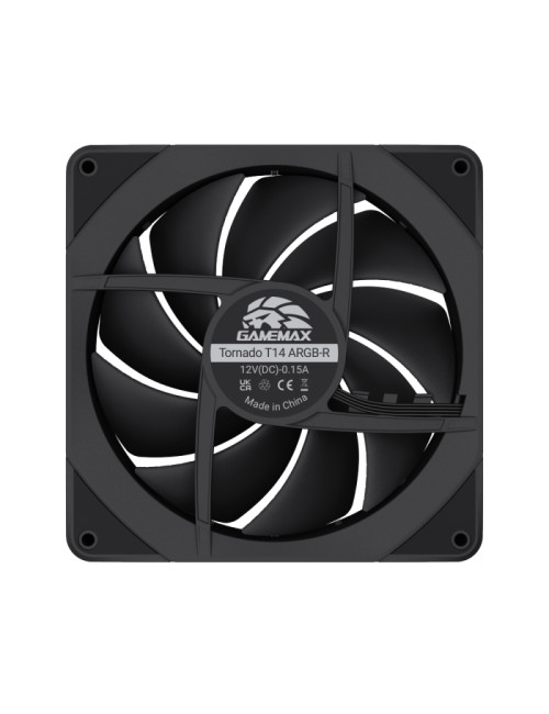 Gamemax Case Fan | TORNADO T14 ARGB-R | Black
