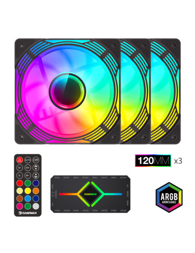 Gamemax Case Fan | KF300 BK | Black