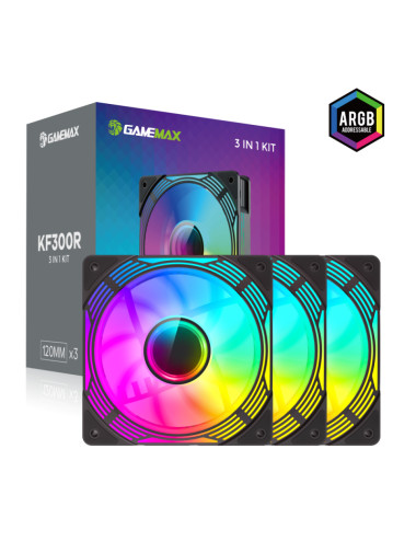 Gamemax Case Fan | KF300R BK | Black