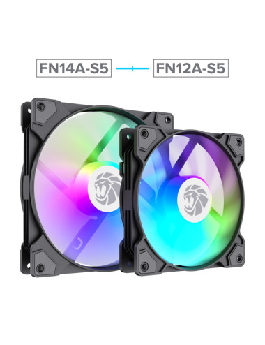Gamemax Case Fan | FN14A-S5 | Black