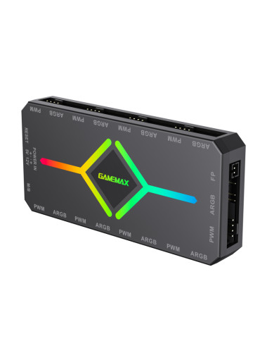 Gamemax | V4.0 ARGB PWM HUB BK | Hub for Gaming Chassis