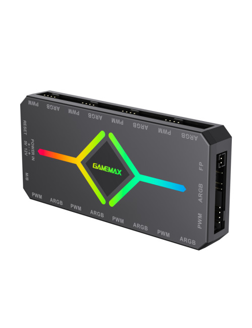 Gamemax | V4.0 ARGB PWM HUB BK | Hub for Gaming Chassis