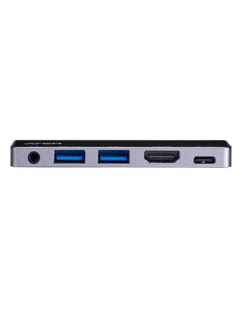 Aten UH3238 USB-C Travel Dock with Power Pass-Through | Aten | USB-C Travel Dock with Power Pass-Through | UH3238-AT | Dock