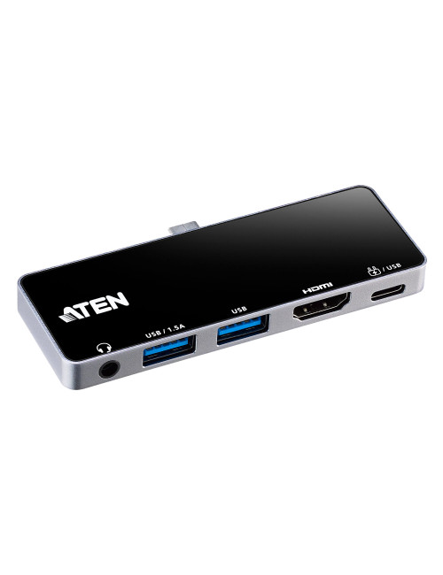 Aten UH3238 USB-C Travel Dock with Power Pass-Through | Aten | USB-C Travel Dock with Power Pass-Through | UH3238-AT | Dock