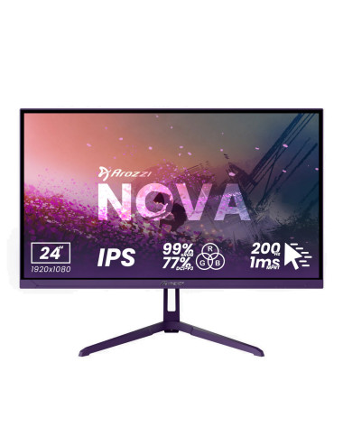Arozzi | Nova | 24 " | IPS | FHD | 16:9 | 200 Hz | 1 ms | 1920 x 1080 pixels | 300 cd/m | HDMI ports quantity 1 | Purple