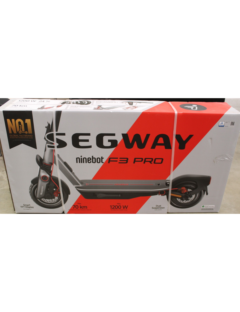 SALE OUT. Ninebot by Segway eKickScooter F3 Pro E | Segway F3 Pro E | eKickScooter | Up to 25 km/h | 10 " | 24 month(s) | Black 