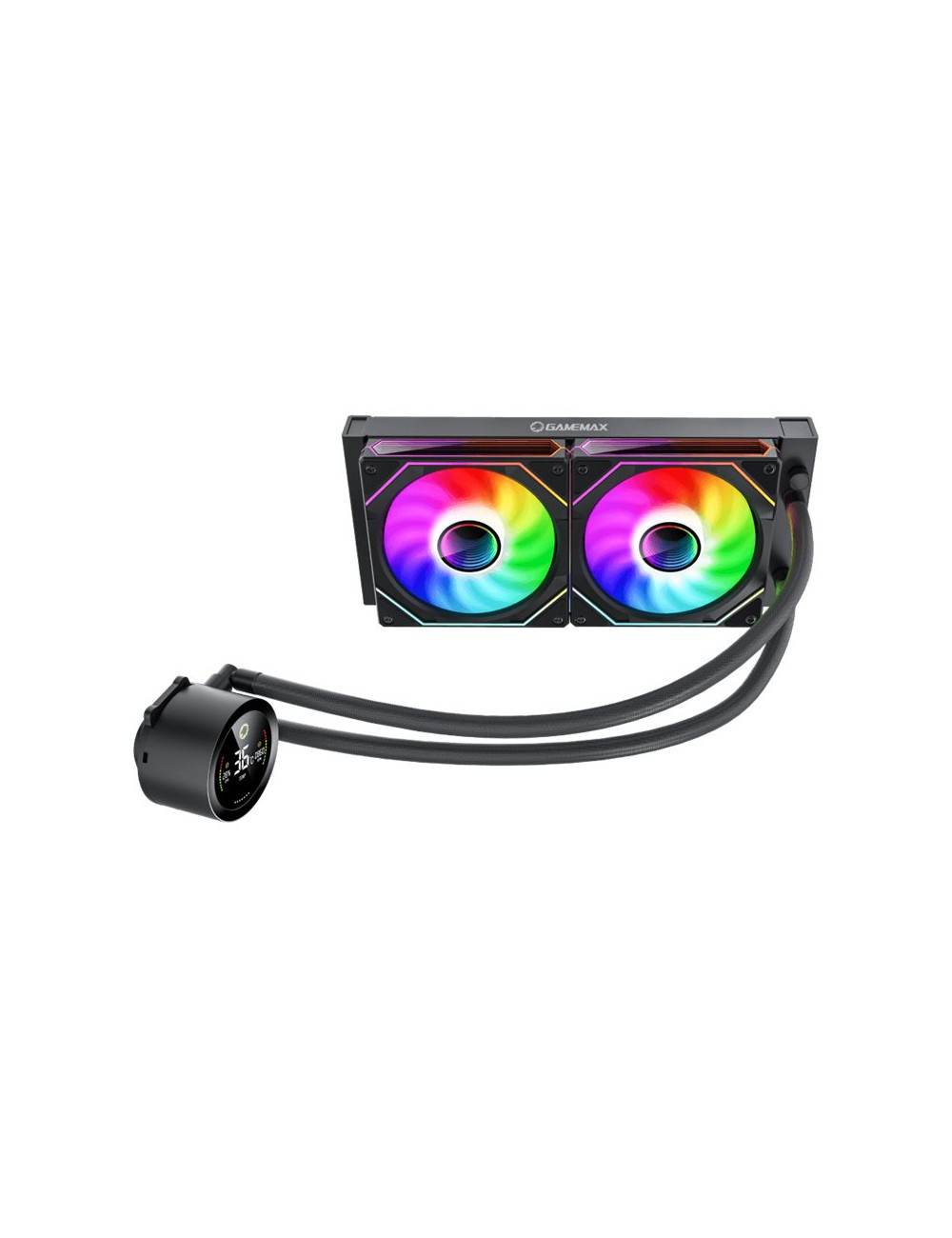 Gamemax CPU Liquid Cooler | ICEBURG 240 DIGITAL BK | Black