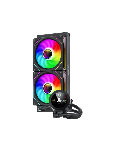 Gamemax CPU Liquid Cooler | ICEBURG 240 DIGITAL BK | Black
