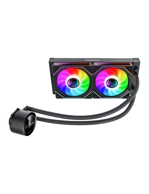 Gamemax CPU Liquid Cooler | ICEBURG 240 DIGITAL BK | Black
