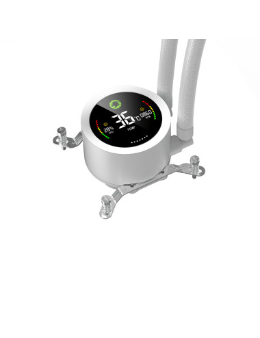 Gamemax CPU Liquid Cooler | ICEBURG 240 DIGITAL WH | White
