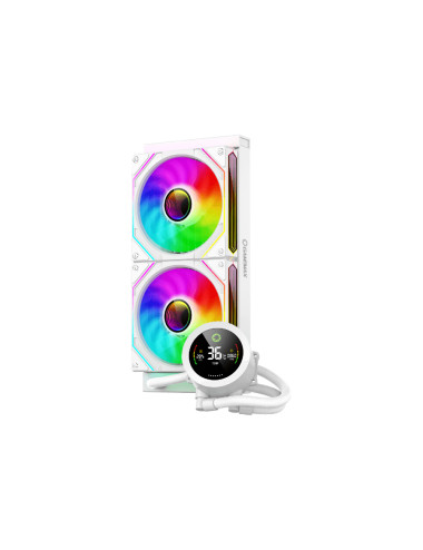 Gamemax CPU Liquid Cooler | ICEBURG 240 DIGITAL WH | White