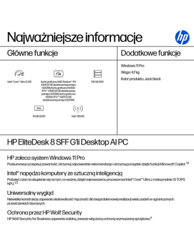 Komputer PC HP EliteDesk 8...
