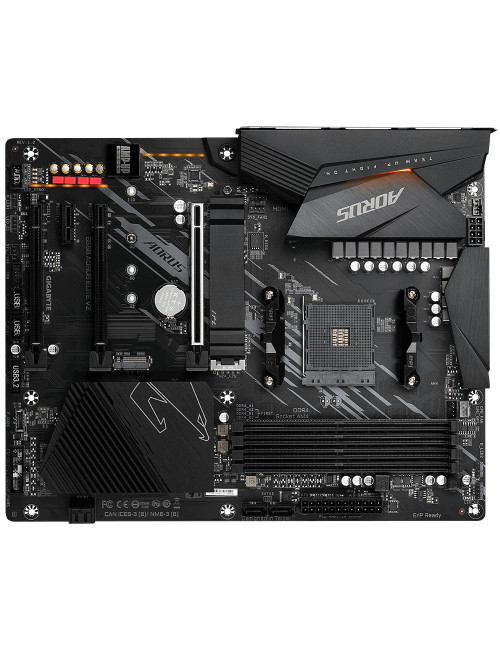 Gigabyte B550 AORUS ELITE V2 1.0 Processor family AMD, Processor socket AM4, DDR4 DIMM, Memory slots 2, Chipset AMD B, ATX