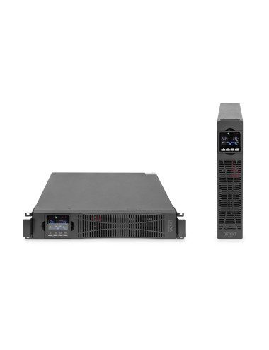 DIGITUS OnLine UPS, rack/tower, 3000VA, 3000W, LCD, 8 x C13, 1 x C19, RS-232, USB, SNMP card (optional), relay card (optional) D