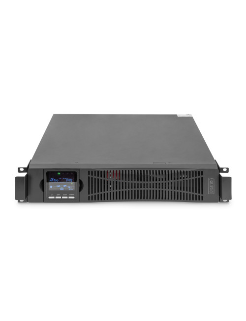 DIGITUS OnLine UPS, rack/tower, 3000VA, 3000W, LCD, 8 x C13, 1 x C19, RS-232, USB, SNMP card (optional), relay card (optional) D