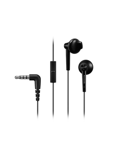 Panasonic Headphones RP-TCM55E-K Wired, In-ear, Microphone, 3.5 mm, Black