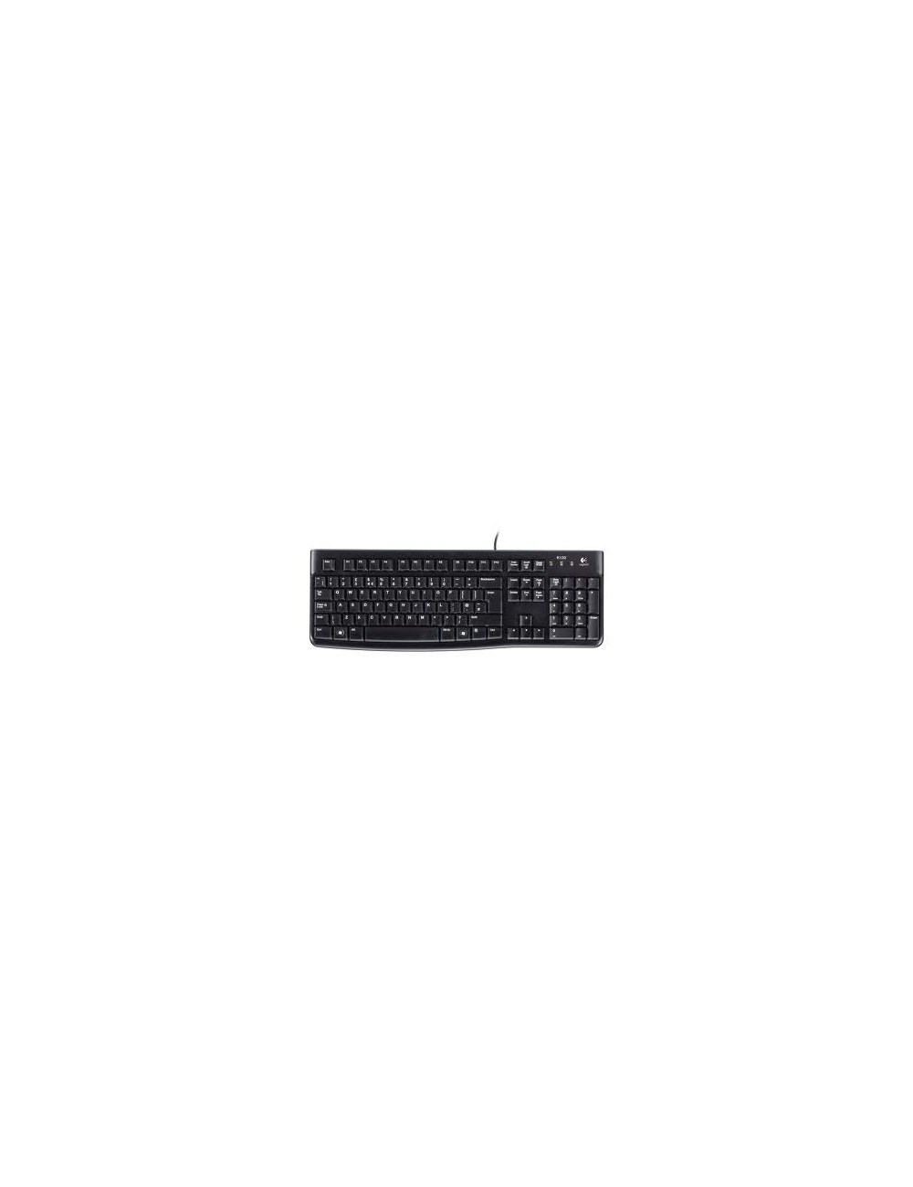Logitech K120 Standard, Wired, EN/LT, 1.5 m, USB Port, Black, Lithuanian, 55 g